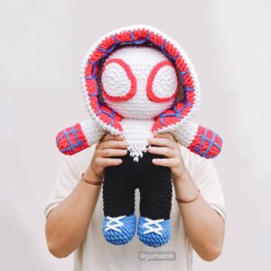 Low Sew, Hero Chibi Gwen PDF Pattern Instant Download (Amigurumi Pattern, Crochet Pattern, Photo Tutorial, How to) - Image 5