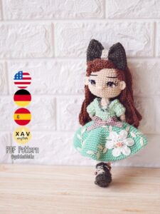Crochet Doll Pattern - Minnie Amigurumi Pattern