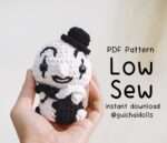 Low Sew, Mini Horror Devil Clown, PDF Pattern - Image 3