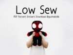 Low Sew Hero Black Chibi Crochet Pattern PDF – Photo Tutorial, Instant Download